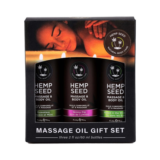 Earthly Body Massage Oil Gift Set Box