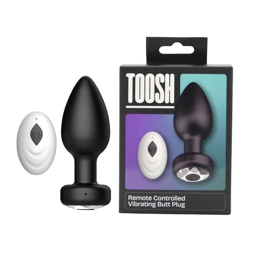 Toosh Remote Controlled Silicone Vibrating Butt Plug